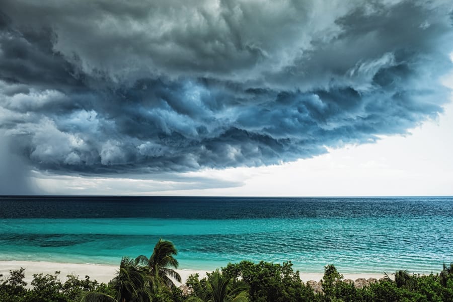 beginning of a tropical storm