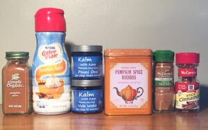 Ingredients for Creamy Pumpkin Spice Kava Chai